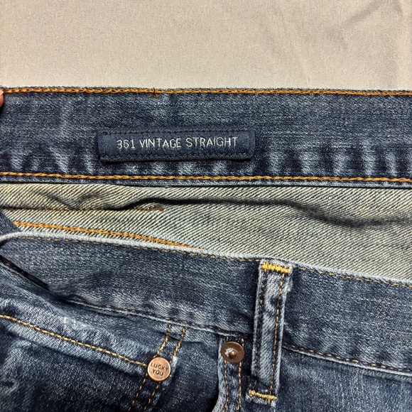Lucky Brand Men's Denim Vintage Straight Jeans - Picture 5 of 8